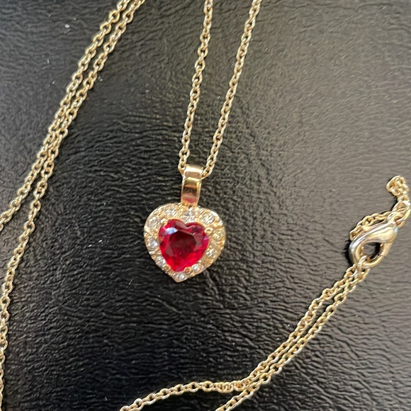 NWOT pretty necklace. Birthday stone? Never worn. - Picture 2 of 2